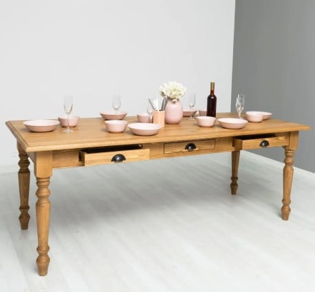 Masa dining 180x90cm, blat stejar de la Studio Szel PS45-160 - Culoare P001 - CERUIT