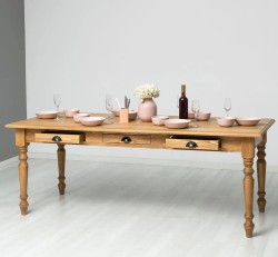 Masa dining 180x90cm, blat stejar de la Studio Szel PS45-160 - Culoare P001 - CERUIT