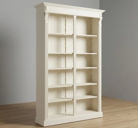Bibliotecă  deschisă Directoire cu rafturi reglabile de la Studio Szel – SPEC22441– Culoare P039– VOPSIT
