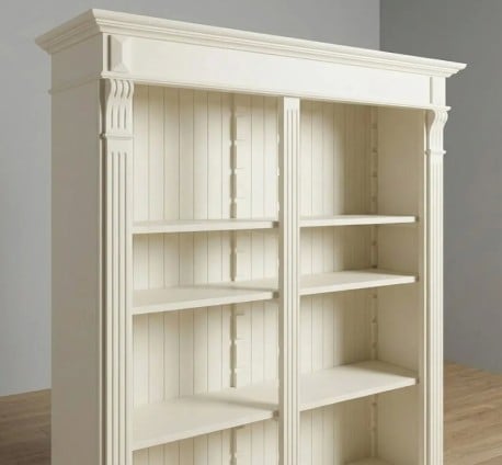 Bibliotecă  deschisă Directoire cu rafturi reglabile de la Studio Szel – SPEC22441– Culoare P039– VOPSIT