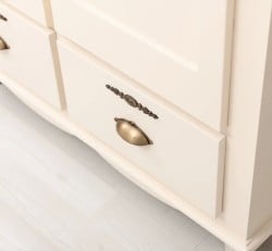 Dulap cu 2 uși din lemn masiv de brad, cu 2 sertare de la Studio Szel – SPEC21663 – Culoare P025– VOPSIT