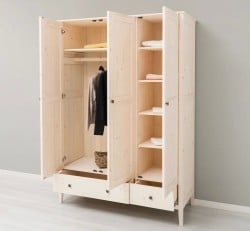 Dulap 3 usi din lemn masiv, cu sertar de la Studio Szel - SPEC20451 – Culoare P095 – LACUIT&VOPSIT