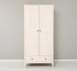 Dulap 2 usi din lemn masiv de pin, cu sertar de la Studio Szel - SPEC20450 – Culoare P095 – LACUIT&VOPSIT