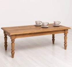 Masuta de cafea cu picioare strunjite, blat stejar de la Studio Szel PS713 - Culoare_P002 - DUBLU COLOR