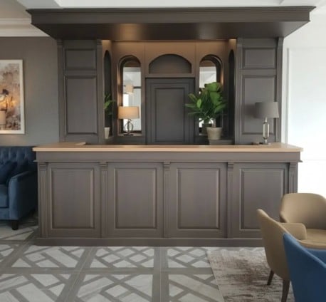 Ansamblu Bar Clasic „Arcade” din Stejar – SPEC21241 – Culoare P058-OAK Finishing