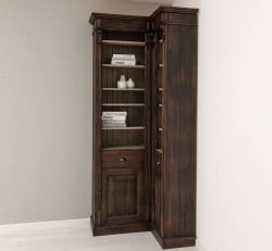 Bibliotecă de colț clasică, cu polițe reglabile de la StudioSzel - SPEC22281 - Culoare - P085 - PERIAT ADANC