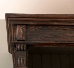 Bibliotecă de colț clasică, cu polițe reglabile de la StudioSzel - SPEC22281 - Culoare - P085 - PERIAT ADANC