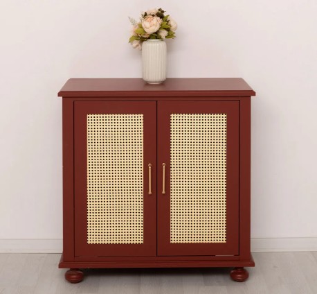 Consola cu 2 usi cu Ratan de la Studio Szel PS802 - Culoare_P029 - VOPSIT