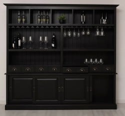 Dulap bar clasic pentru pahare și sticle de la Studio Szel - SPEC22250 - CULOARE - P003 - VOPSIT