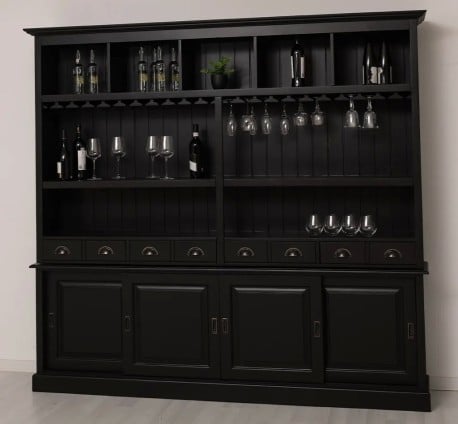 Dulap bar clasic pentru pahare și sticle de la Studio Szel - SPEC22250 - CULOARE - P003 - VOPSIT