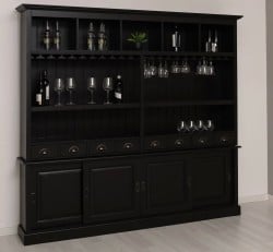 Dulap bar clasic pentru pahare și sticle de la Studio Szel - SPEC22250 - CULOARE - P003 - VOPSIT