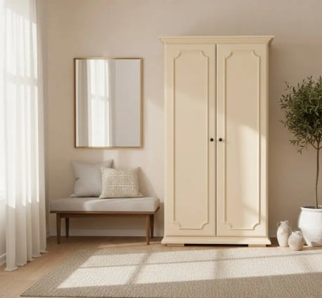 Dulap clasic cu 2 uși, din MDF  de la Studio Szel - SPEC22540 - CULOARE - P025 - VOPSIT