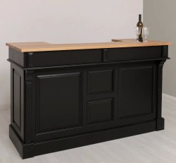 Bar 180cm, blat stejar de la Studio Szel PS1001-180 - Top Culoare_P061 - Corp Culoare_P003 - DUBLU COLOR