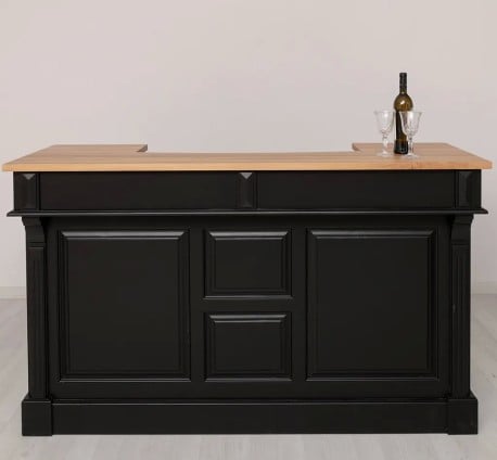 Bar 180cm, blat stejar de la Studio Szel PS1001-180 - Top Culoare_P061 - Corp Culoare_P003 - DUBLU COLOR