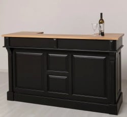 Bar 180cm, blat stejar de la Studio Szel PS1001-180 - Top Culoare_P061 - Corp Culoare_P003 - DUBLU COLOR