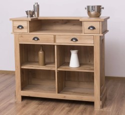 Mic mobilier cafenea 120 stejar, blat stejar - Studio Szel - Culoare_P061 - LACUIT