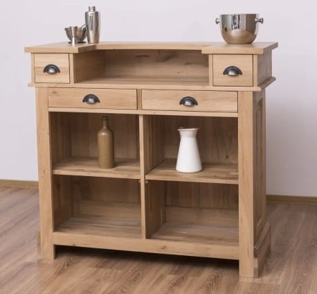 Mic mobilier cafenea 120 stejar, blat stejar - Studio Szel - Culoare_P061 - LACUIT