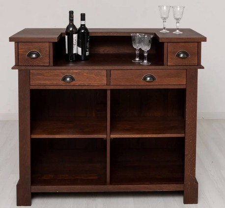 Mic mobilier cafenea 120 stejar, blat stejar - Studio Szel - Culoare_P081 - LACUIT