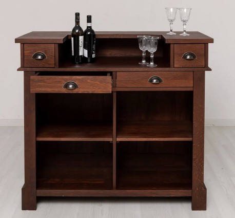 Mic mobilier cafenea 120 stejar, blat stejar - Studio Szel - Culoare_P081 - LACUIT