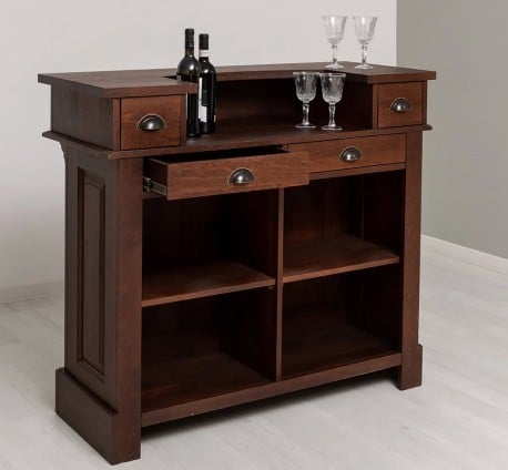 Mic mobilier cafenea 120 stejar, blat stejar - Studio Szel - Culoare_P081 - LACUIT