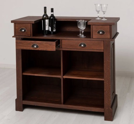 Mic mobilier cafenea 120 stejar, blat stejar - Studio Szel - Culoare_P081 - LACUIT
