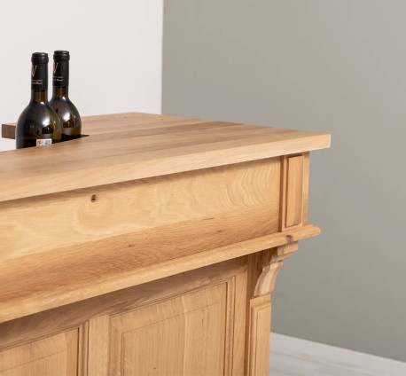 Mic mobilier cafenea 140 stejar, cu blat stejar - Studio Szel - Culoare_P061 - LACUIT