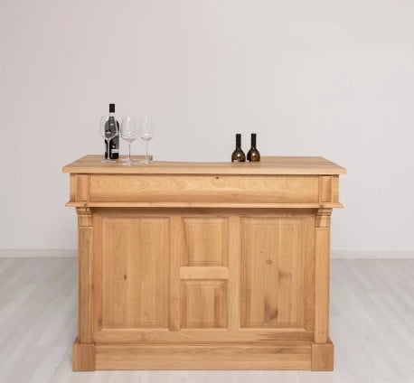 Mic mobilier cafenea 140 stejar, cu blat stejar - Studio Szel - Culoare_P061 - LACUIT