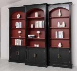 Set Biblioteca Arcada de la Studio Szel PS805 + 2XPS084 - Culoare Ext._P0150 / Culoare Int._P029 -  DUBLU COLOR