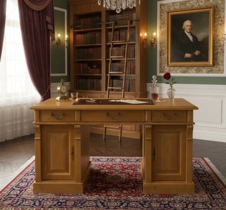 Birou cu 2 usi si 3 sertare, Colectia Directoire de la Studio Szel PS115 - Culoare_P082 - LACUIT & VOPSIT