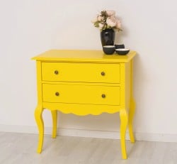 Consola cu picioare curbate, 2 sertare de la Studio Szel PS79 - Culoare_P044A - VOPSIT ANTICHIZAT