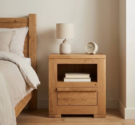 Noptiera cu 1 sertare Wild Oak, sertar pe sina metalica de la Studio Szel OPS635 - Culoare_P089