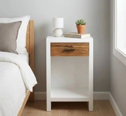 Noptiera cu 1 sertar Rustic Haven de la Studio Szel PS748 - Culoare Corp_P004 - Culoare Setar_P064 - DUBLU COLOR