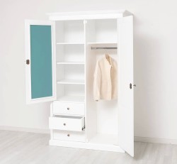 Dulap cu 2 usi, 3 sertare si oglinda de la Studio Szel PS361 - Culoare_P004 - VOPSIT