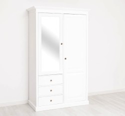 Dulap cu 2 usi, 3 sertare si oglinda de la Studio Szel PS361 - Culoare_P004 - VOPSIT