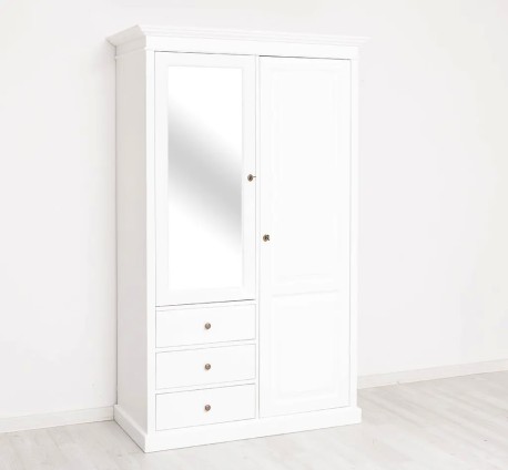 Dulap cu 2 usi, 3 sertare si oglinda de la Studio Szel PS361 - Culoare_P004 - VOPSIT