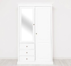Dulap cu 2 usi, 3 sertare si oglinda de la Studio Szel PS361 - Culoare_P004 - VOPSIT