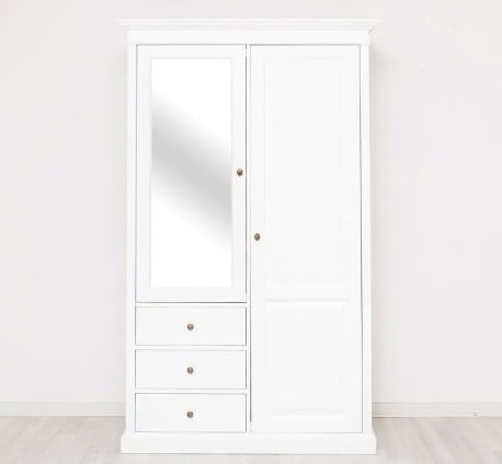 Dulap cu 2 usi, 3 sertare si oglinda de la Studio Szel PS361 - Culoare_P004 - VOPSIT