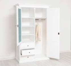 Dulap cu 2 usi, 3 sertare si oglinda de la Studio Szel PS361 - Culoare_P004 - VOPSIT