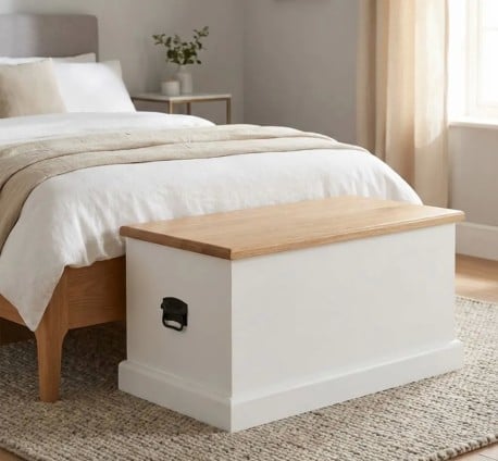 Cufar 90x45x45cm, blat stejar de la Studio Szel - PS54 - Culoare Top_P061 - Culoare Corp_P004A - DUBLU COLOR