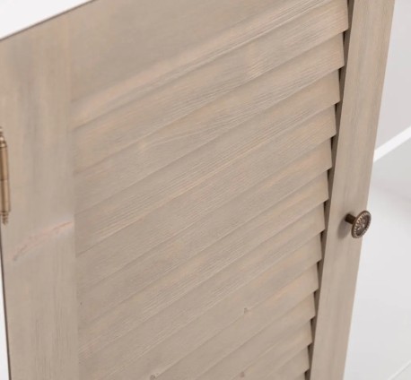 Bufet cu 4 usi, blat stejar, Colectia Shutter de la Studio Szel PS570 - Top Culoare_P037 - Corp Culoare_P004 - DOUBLE COLOR