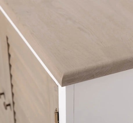Bufet cu 4 usi, blat stejar, Colectia Shutter de la Studio Szel PS570 - Top Culoare_P037 - Corp Culoare_P004 - DOUBLE COLOR