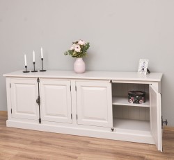 Bufet cu 4 usi, cu tija, BAS de la Studio Szel PS408BAS - Culoare_P024A - VOPSIT ANTICHIZAT