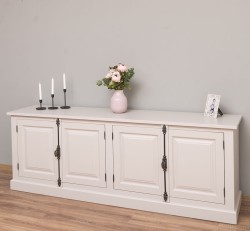 Bufet cu 4 usi, cu tija, BAS de la Studio Szel PS408BAS - Culoare_P024A - VOPSIT ANTICHIZAT