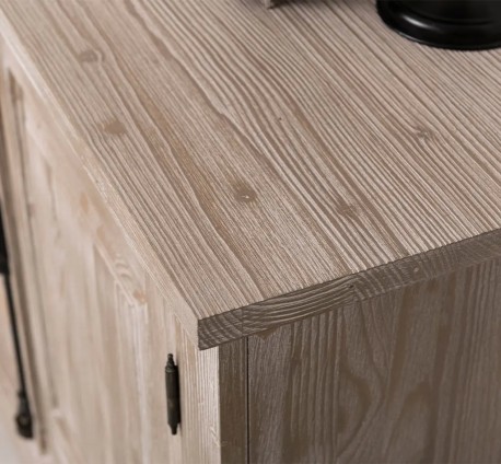 Bufet cu 4 usi, cu tija, BAS de la Studio Szel PS408BAS - Culoare_P067_P004 - DEEP BRUSHED