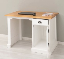 Birou cu 1 usa si 1 sertar, blat stejar de la Studio Szel PS498 - Culoare Top_P061 - Culoare Corp_P004 - DUBLU COLOR