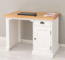 Birou cu 1 usa si 1 sertar, blat stejar de la Studio Szel PS498 - Culoare Top_P061 - Culoare Corp_P004 - DUBLU COLOR