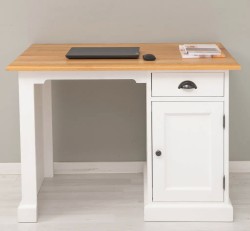 Birou cu 1 usa si 1 sertar, blat stejar de la Studio Szel PS498 - Culoare Top_P061 - Culoare Corp_P004 - DUBLU COLOR