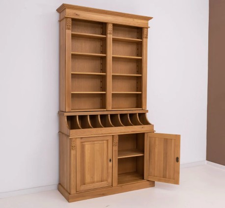 Bufet bibliotecă din stejar de la Studio Szel - SPEC17234 - Culoare_P061 - CERUIT