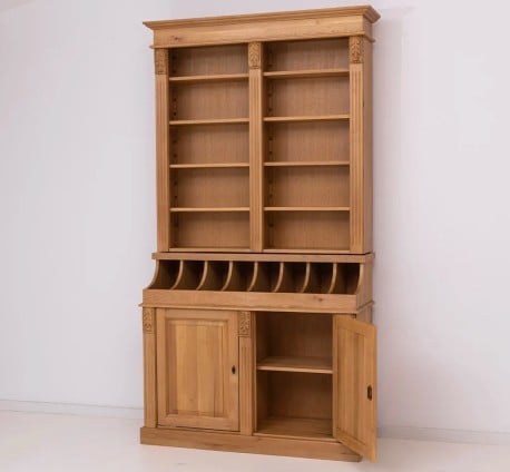 Bufet bibliotecă din stejar de la Studio Szel - SPEC17234 - Culoare_P061 - CERUIT