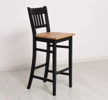 Scaun bar, blat stejar de la Studio Szel PS380 - Culoare Top_P061 - Culoare Corp_P003 - DUBLU COLOR